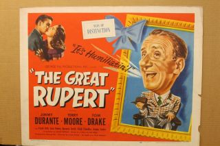The Great Rupert Movie Poster 1950 Jimmy Durante Terry Moore