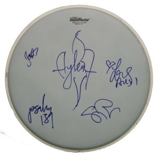Flyleaf Signed Autographed Drumhead With Lacey Sturm