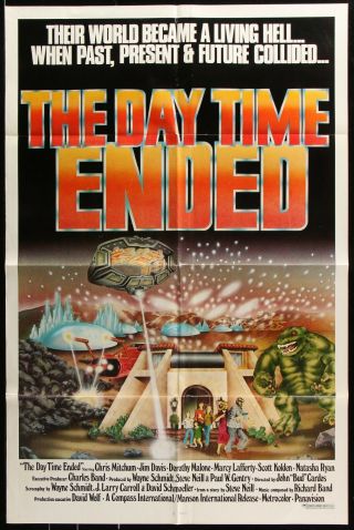 The Day Time Ended Christopher Mitchum 1979 Orig 1 - Sheet Movie Poster 27 X 41