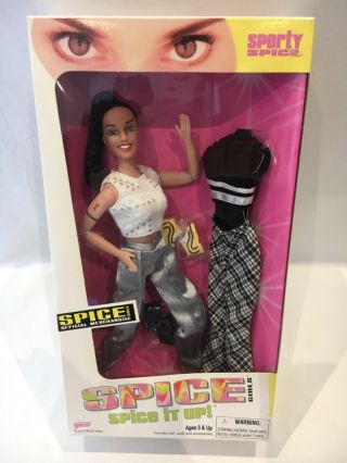 Rare Spice Girls Sporty Mel C Spice It Up 2 Featured On Viva Forever Doll Box