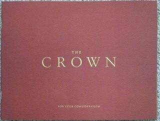 The Crown Netflix Awards Fyc Promo Booklet Season 1 For Consideration Claire Foy