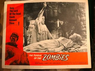 The Plague Of The Zombies 1966 20th Century Fox Horror Lobby Card Diane Clare