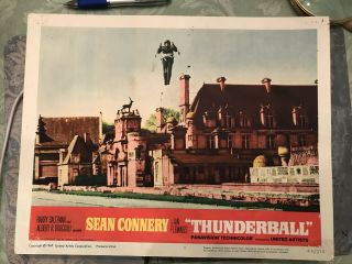 Thunderball 1965 United Artists 11x14 " James Bond Lobby Card Sean Connery
