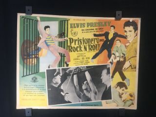 1957 Elvis Jailhouse Rock Authentic Mexican Lobby Card 16 " X12 "