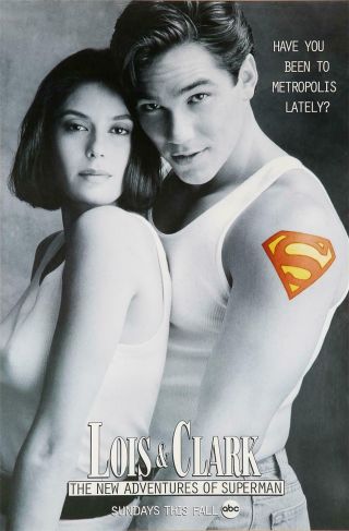 Lois & Clark: The Adventures Of Superman Abc Tv Poster 24x36