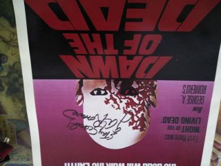 DAWN OF THE DEAD GEORGE A ROMERO SIGNED AUTOGRAPHED Movie Poster 8