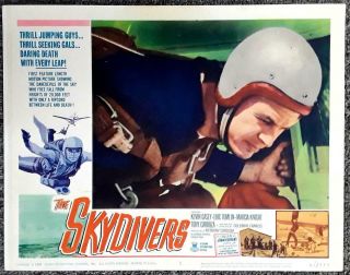 The Skydivers - 1963 Movie Theater Lobby Card - Daredevils Of The Sky