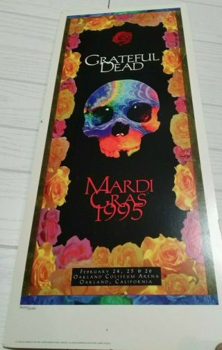 Grateful Dead 1995 Mardi Gras Concert Poster Art By Troy Alders