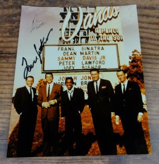 Rat Pack Frank Sinatra & Dean Martin Autographed Signed Photo W/coa