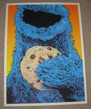 Sesame Street Tv Show Poster Print Cookie Monster Josh Budich Fictional Foods