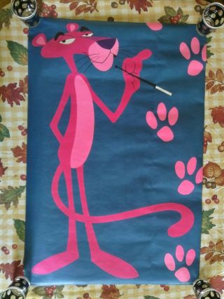 Vintage Pink Panther Poster 1971/1964 Poster 37x24.  5 Awesome Hard To Find Origin