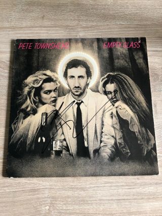 Pete Townshend Signed Vinyl Empty Glass The Who