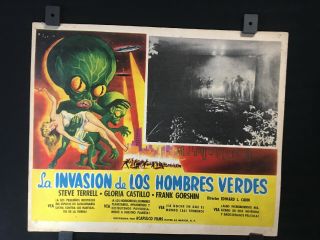 1957 Invasion Of The Saucer Men Movie Mexican Lobby Card 14 " X11 "