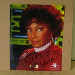 Nichelle Nichols Star Trek Vi Signed Autographed 8 X 10 Color Photo