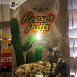 Travis Scott Reeses Puffs Cereal Box