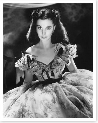 Movie Actress Vivien Leigh Gone With The Wind Silver Halide Photo