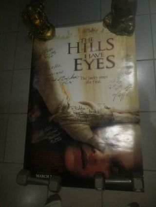 The Hills Have Eyes Signed Poster Michael Bailey Smith Tom Bower Robert Joy
