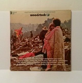 Woodstock 1 & 2 Vinyl LPs,  3 Day Ticket,  Woodstock Movie DVD,  Bonus 2