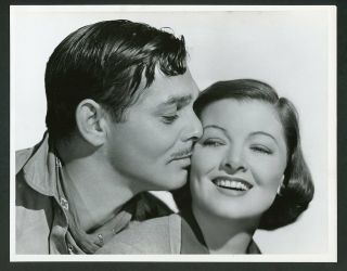 Clark Gable,  Myrna Loy Vintage 1938 Bull Mgm Photo " Too Hot To Handle "