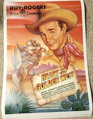 Roy Rogers Limited Edition Signed David Lafleur Movie Poster Cowboy Western 1992