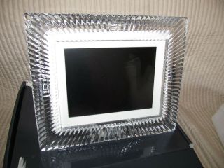 Brand Waterford Somerset Crystal 8 " Digital Photo Picture Frame