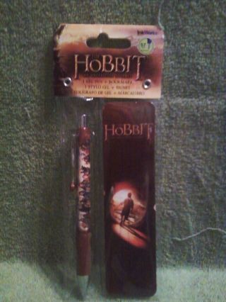 The Hobbit Gel Pen And Bookmark W/characters From The Hobbit