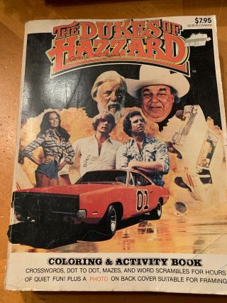 The Dukes Of Hazzard Coloring And Activity Book Vintage Collectible Boss Hogg