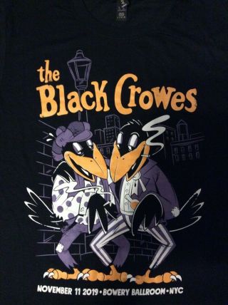 The Black Crowes Bowery Ballroom Nyc Event Shirt L Official 11/11/19 Reunion