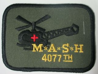 Mash Medical Helicopter 4077th M A S H Mobile Army Surgical Hospital Tv Patch