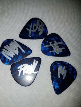My Chemical Romance Autographed Signed Guitar Picks Gerard Way