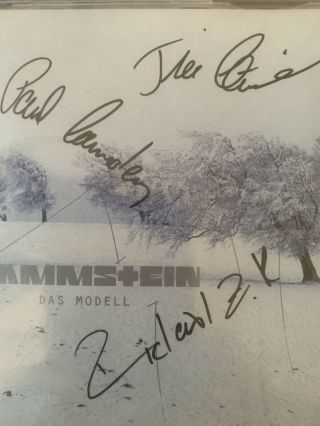 Metal Rammstein 100 Perfect Autograph 2001