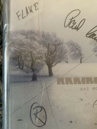 Metal Rammstein 100 Perfect Autograph 2001 3