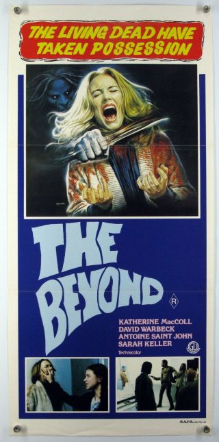 The Beyond Catriona Mccoll Lucio Fulci Zombie Horror Classic Aus Daybill 1981