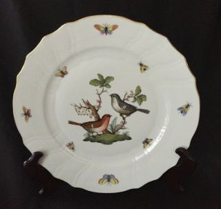 Herend Rothschild Bird Dinner Plate Motif 5