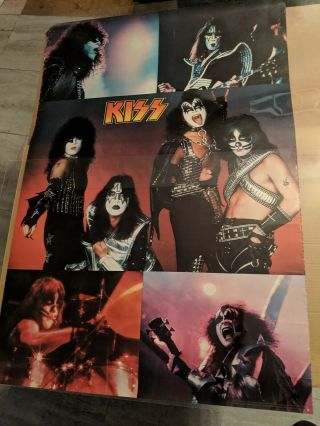 Kiss 1977 Collage Poster Aucoin