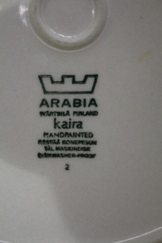 Set of 6 Vintage Arabia of Finland KAIRA Blue/Brown/Black 10.  25 
