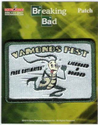 Breaking Bad Tv Series Vamonos Pest Image Embroidered Patch,