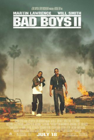 Bad Boys Ii Movie Poster 1 Sided Final 27x40 Will Smith Martin Lawrence