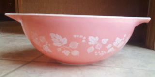 Vintage Pyrex Mixing Bowl Set of 3 Cinderella Style 441 442 444 Pink Gooseberry 3