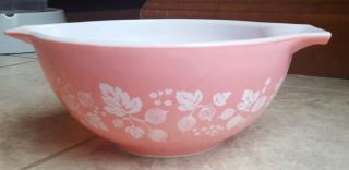 Vintage Pyrex Mixing Bowl Set of 3 Cinderella Style 441 442 444 Pink Gooseberry 7