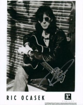 Ric Ocasek Signed 8x10 Picture Photo Autographed With The Cars