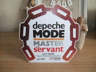 (-) Rare Depeche Mode Master And Servant 12 " Cd 7 " Counter Standee Promo Stand
