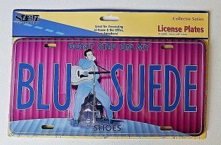 Retro Elvis Novelty Car Truck License Plate Metal Auto Tag Collector Series