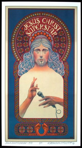 Jesus Christ Superstar Poster Full - Sized Artist Edition Hand - Signed David Byrd