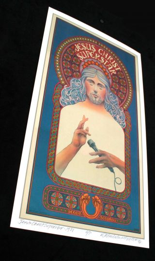 Jesus Christ Superstar Poster Full - Sized Artist Edition Hand - Signed David Byrd 2