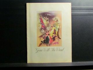 1939 Gone With The Wind Movie Program