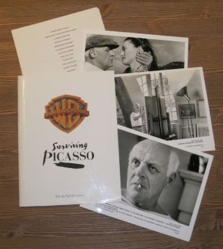 Surviving Picasso Vintage 1996 Press Kit W/3 B&w Stills Anthony Hopkins