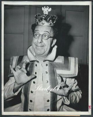 Comic Actor Ed Wynn Of Mary Poppins 1944 Promo Photo Old Time Radio