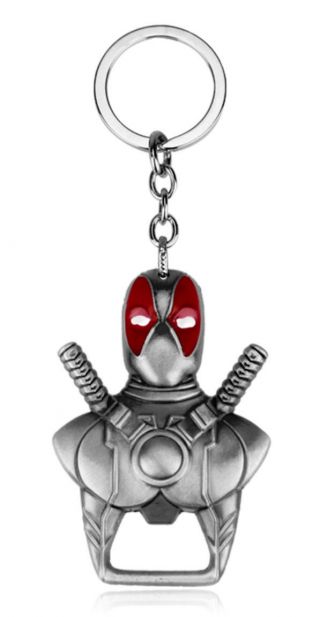 Deadpool Enamel & Pewter Finish Metal Bottle Opener Keychain