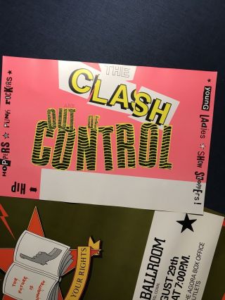 Clash Poster Package,  1 Know Your Rights (CR),  1 Out Of Control 6